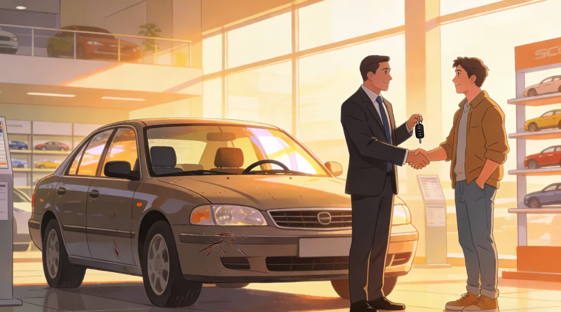 二手车拍卖中，车辆有违章未处理被退款，卖家与平台如何担责？