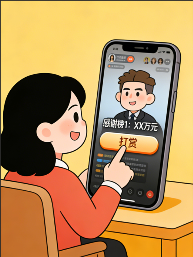 妻子直播间打赏54万余元 丈夫诉请返还被驳回